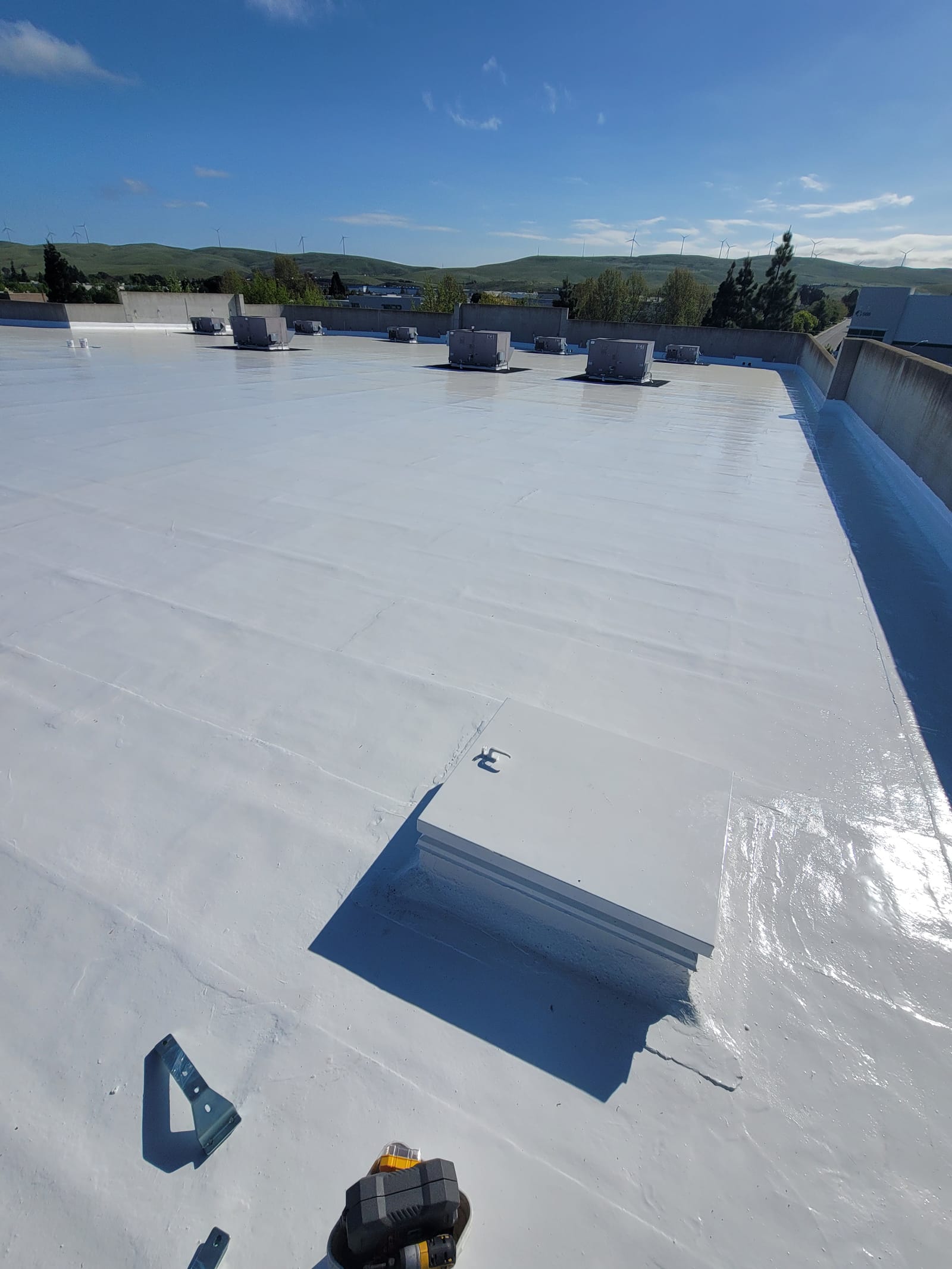 McCurdy Coatings job photos — silicone coating commercial project — Patterson, CA